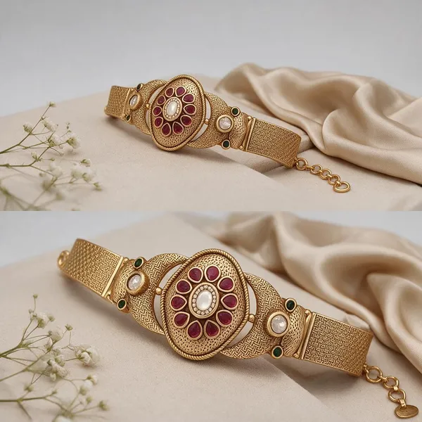 Gold_Brass_Copper_Classic_Bracelet_For_Women