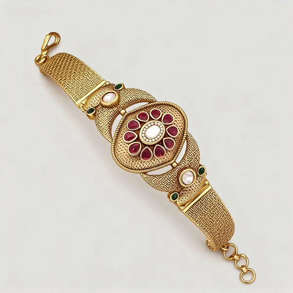Gold_Brass_Copper_Classic_Bracelet_For_Women