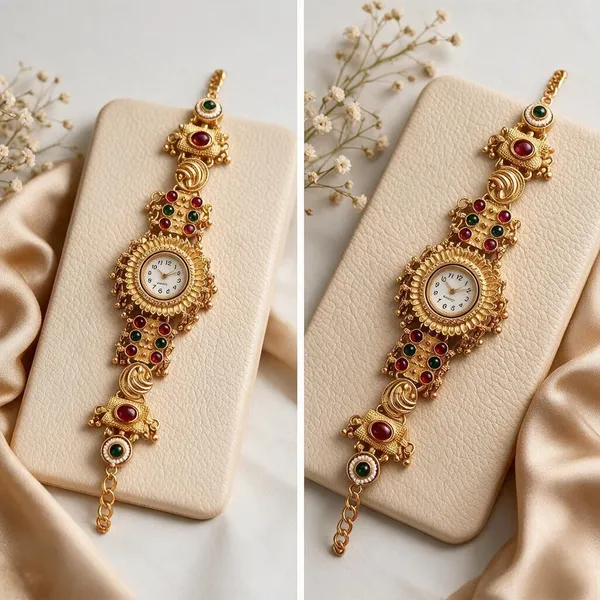 Gold_Brass_Copper_Watch_For_Women