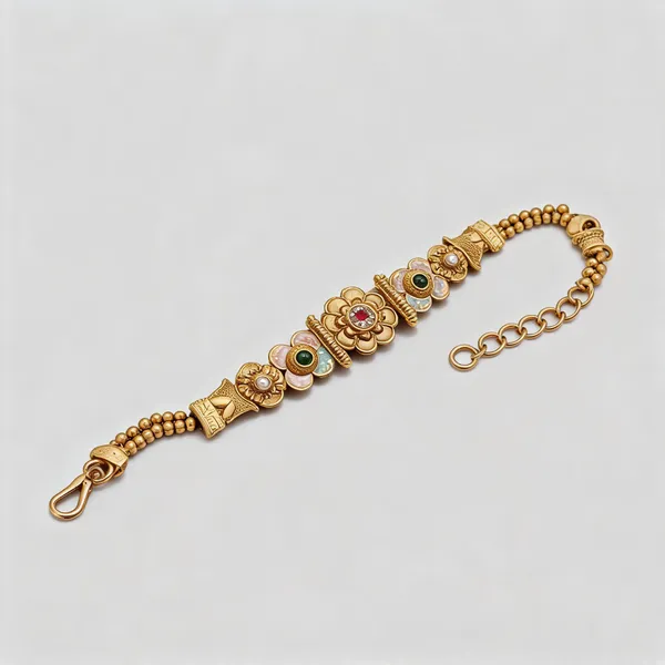 Gold_Brass_&_Copper_Bracelet_For_Women