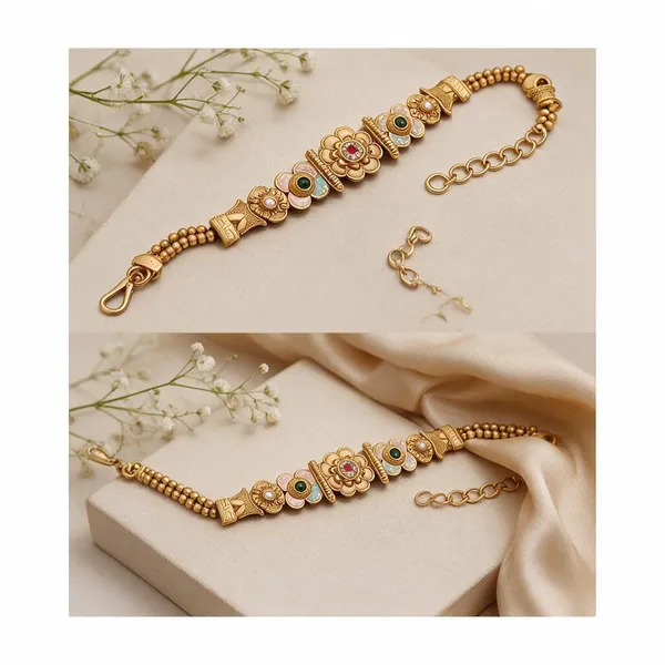 Gold_Brass_&_Copper_Bracelet_For_Women