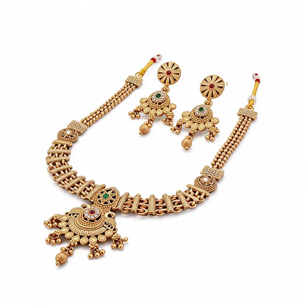 Gold_Brass_&_Copper_Necklace_Set_For_Women