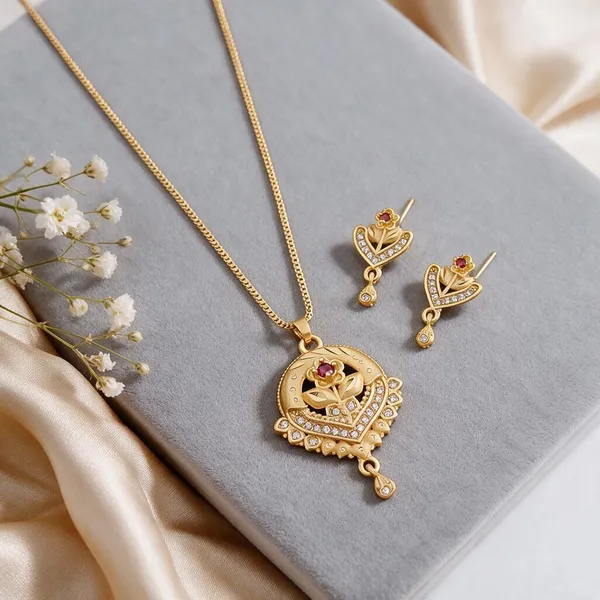 Gold_Brass_Copper_Imitation_Chain_Pendant_For_Women