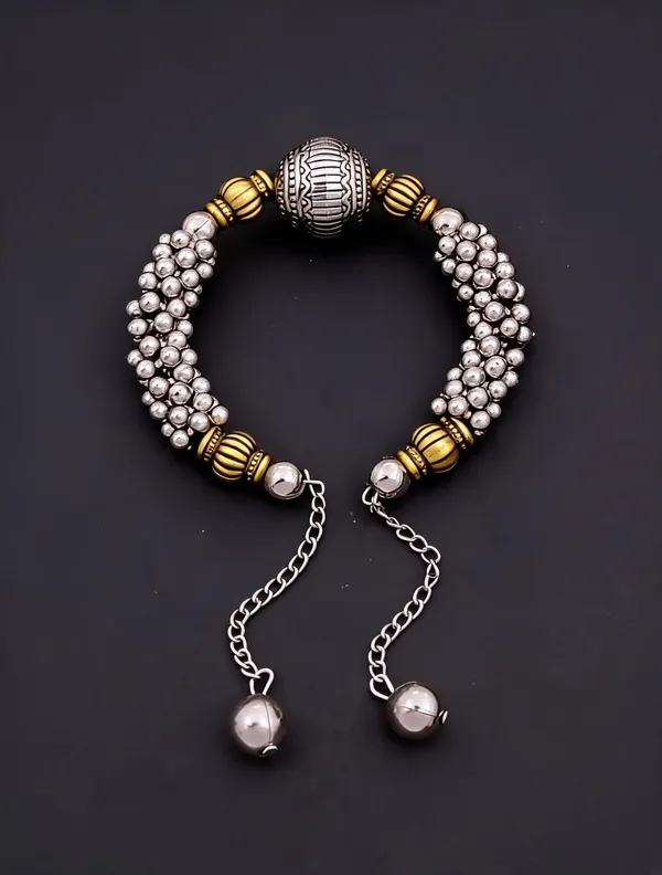 White_Brass_&_Copper_Bracelet_For_Women