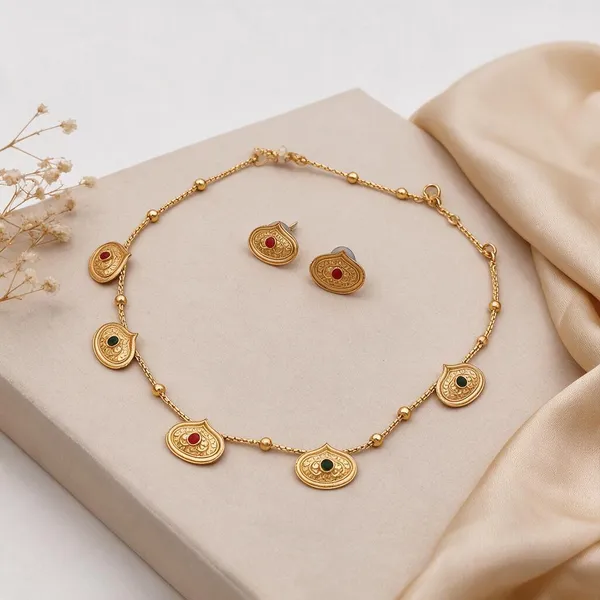 Gold_Brass_&_Copper_Choker_For_Women