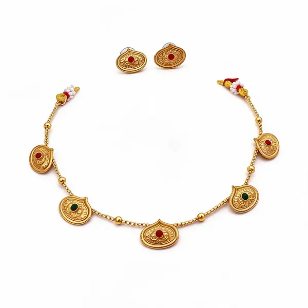 Gold_Brass_&_Copper_Choker_For_Women