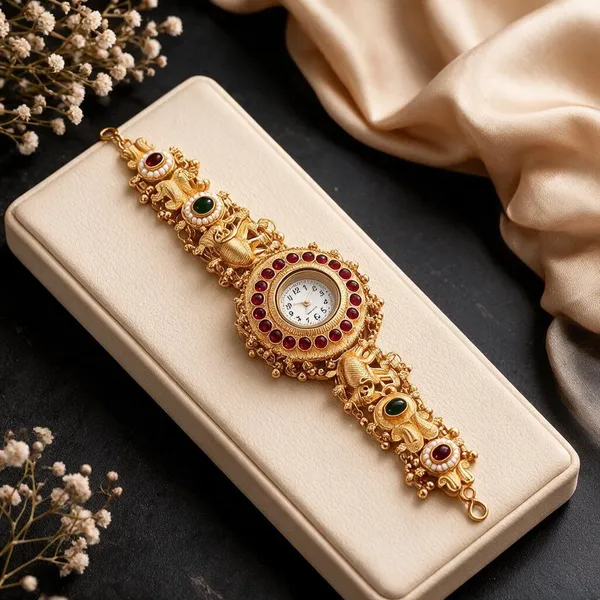 Gold_Brass_Copper_Watch_For_Women
