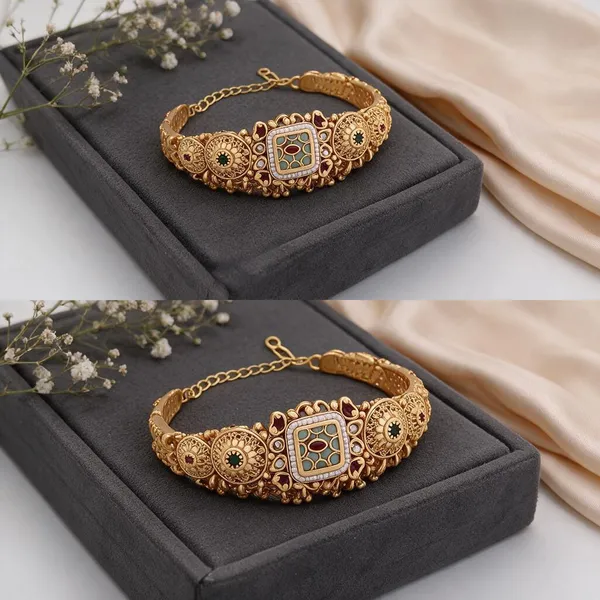 Gold_Brass_Copper_Classic_Bracelet_For_Women