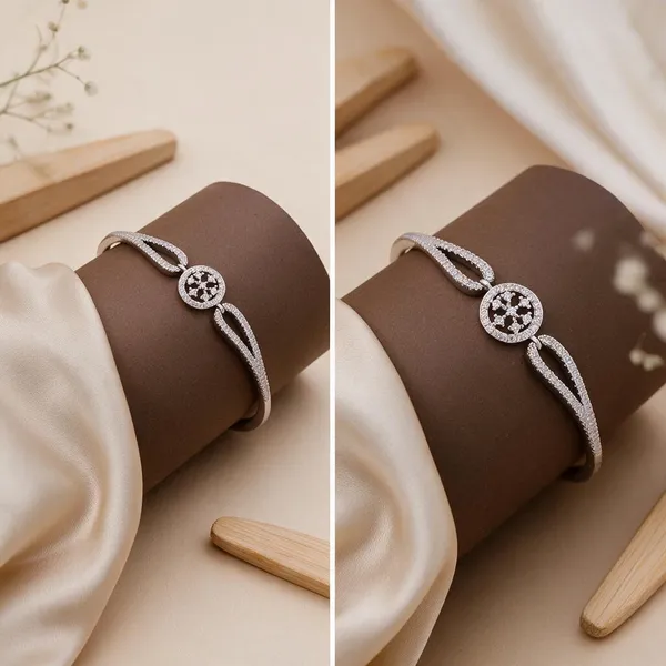 Silver_Brass_&_Copper_Bracelet_For_Women