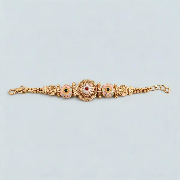 Gold_Brass_Copper_Classic_Bracelet_For_Women