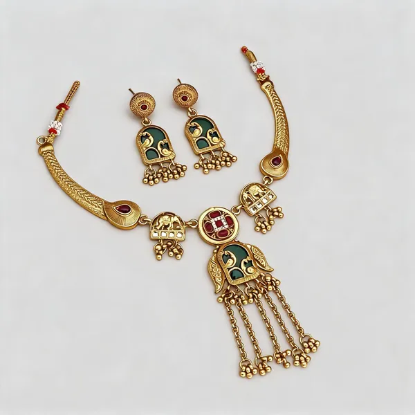 Gold_Brass_Copper_Necklace_Set_For_Women