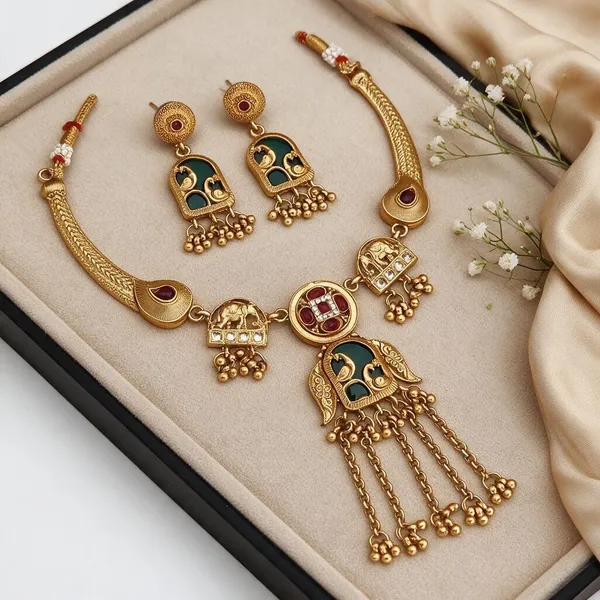 Gold_Brass_Copper_Necklace_Set_For_Women