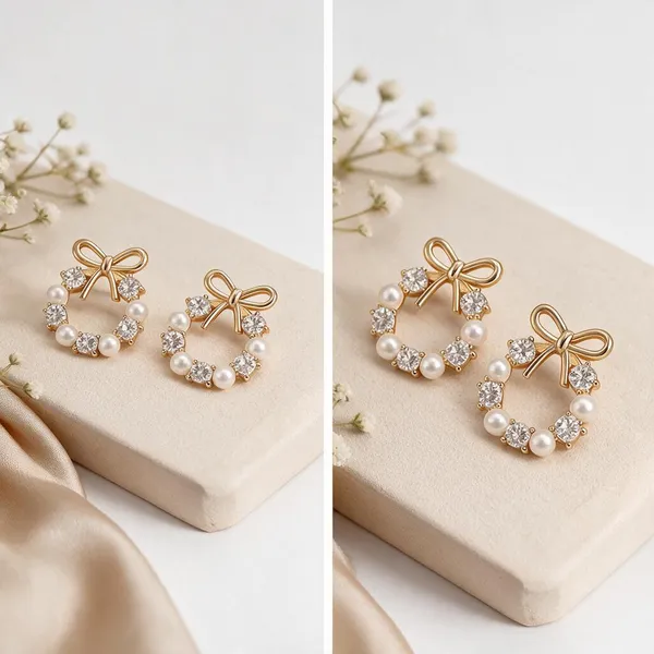 White_Brass_&_Copper_Earring_For_Women