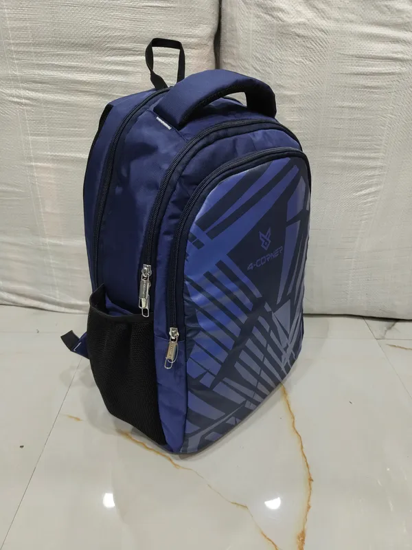 Blue_Fabric_Multi-Compartment_Backpack_For_Unisex