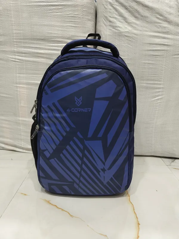 Blue_Fabric_Multi-Compartment_Backpack_For_Unisex