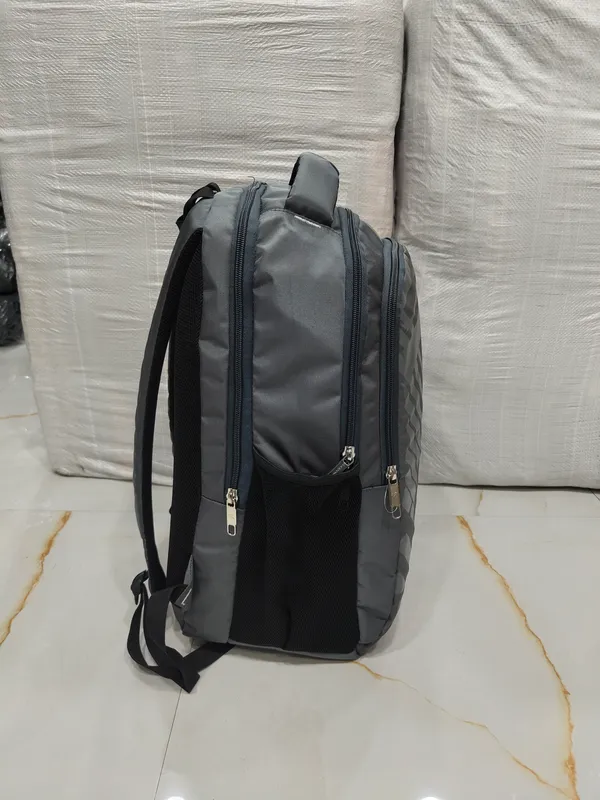 Black_Textured_Fabric_Casual_Backpack_for_Unisex