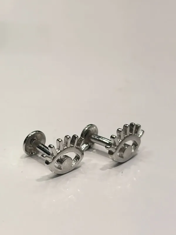 Silver_Footprint_Design_Cufflinks_For_Men