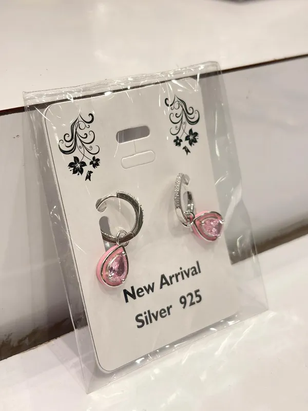 Silver_925_Pink_Stone_Drop_Earrings