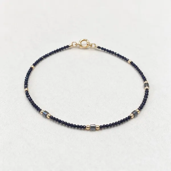 Blue_Beaded_Metallic_Accent_Long_Necklace_For_Women
