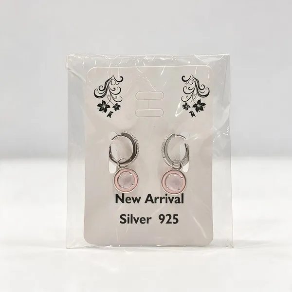 Silver_925_Pink_Accent_Hoop_Earrings_For_Women