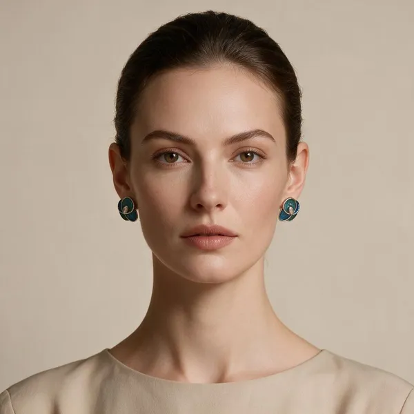 Blue_Silver_Tone_Peacock_Drop_Earrings_For_Women