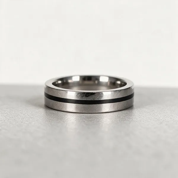 Silver_Tone_Black_Stripe_Band_Ring_For_Men