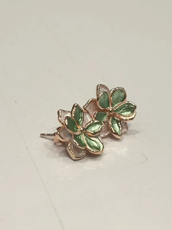 Green_Floral_Hair_Pin_for_Women