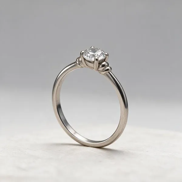 Silver_Tone_Classic_Solitaire_Ring_For_Women