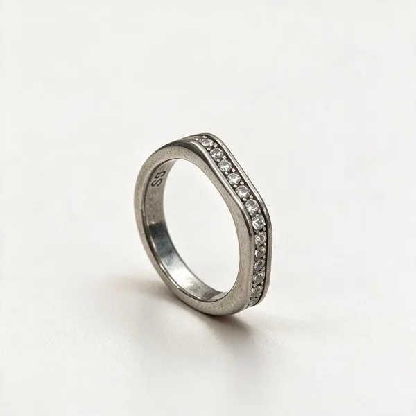 Silver_Tone_Crystal_Studded_Band_Ring_For_Unisex
