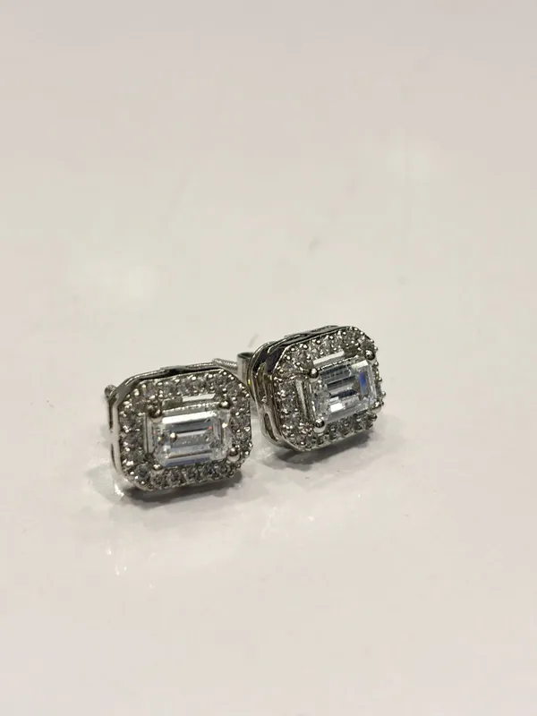 Silver_Rhinestone_Rectangular_Cufflinks_for_Men