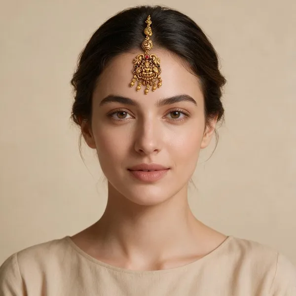 Gold_Elegant_Design_Temple_Mangtika_For_Women