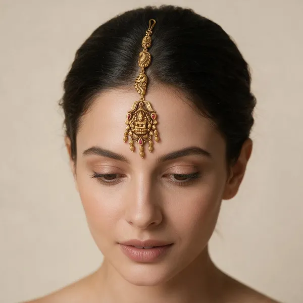 Gold_Elegant_Design_Temple_Mangtika_For_Women