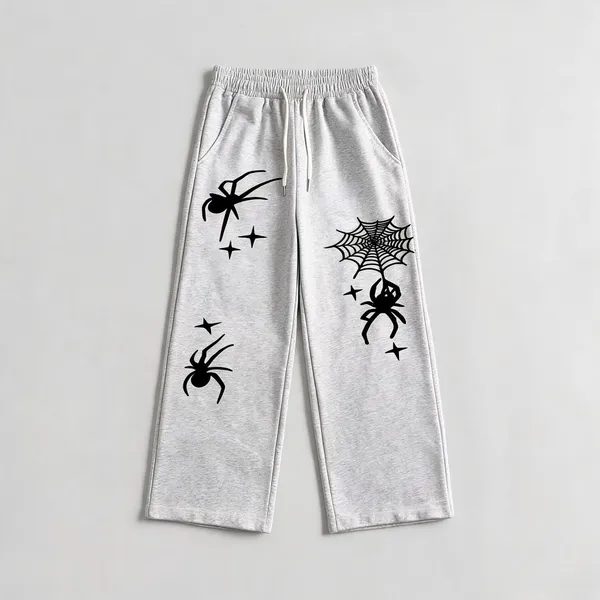 Grey_Pure_Cotton_Graphic_Print_Track_Pants_For_Unisex