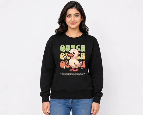 Black_Fleece_Crew_Neck_Duck_Graphic_Print_Sweatshirt_For_Women
