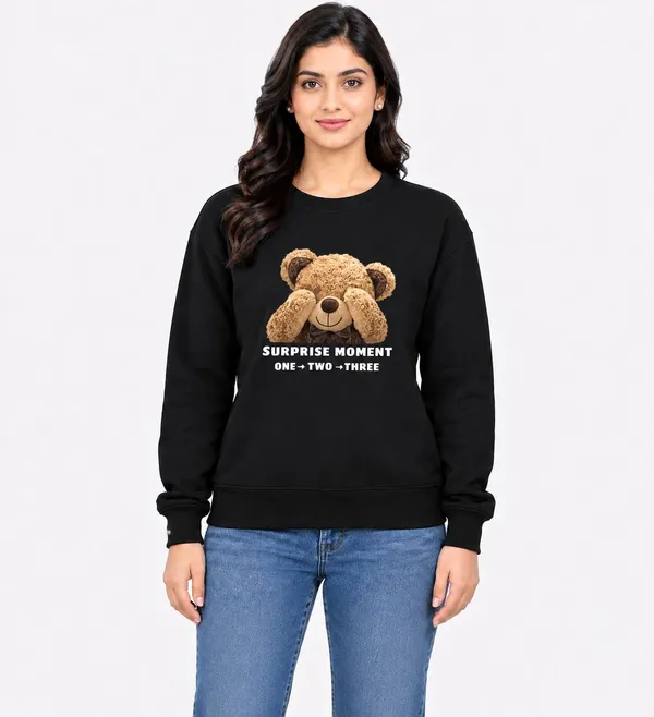 Black_Fleece_Crew_Neck_Teddy_Bear_Graphic_Print_Sweatshirt_For_Women