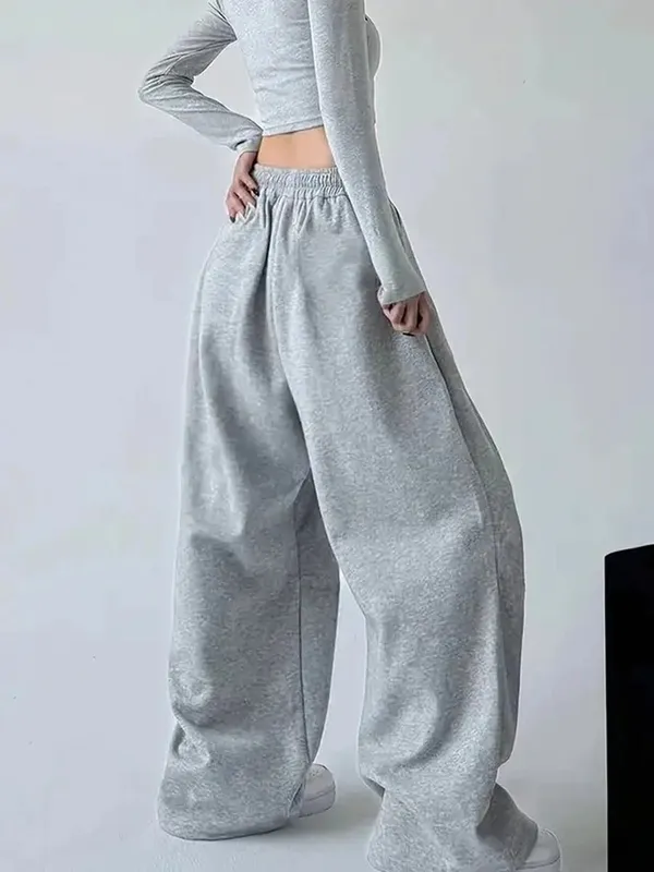 Grey_Pure_Cotton_Wide_Leg_Graphic_Print_Track_Pants_For_Unisex