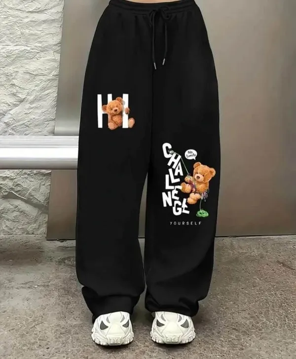 Black_Pure_Cotton_Teddy_Bear_Graphic_Print_Track_Pants_For_Unisex