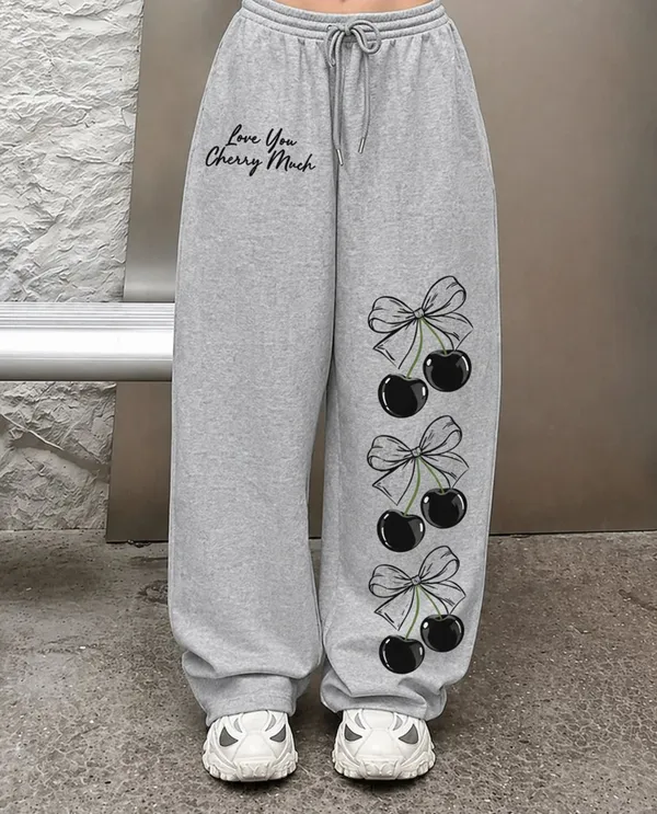 Grey_Pure_Cotton_Baggy_Cherry_Graphic_Print_Track_Pants_For_Women