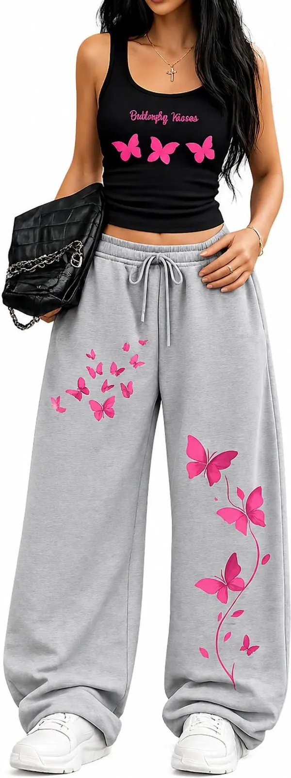 Grey_Pure_Cotton_Baggy_Butterfly_Print_Track_Pants_For_Women