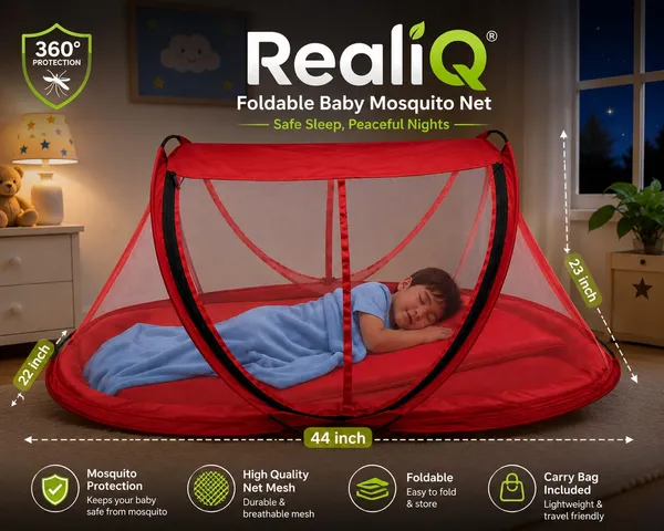 Red_Net_Foldable_Oval_Baby_Mosquito_Net_For_Babies