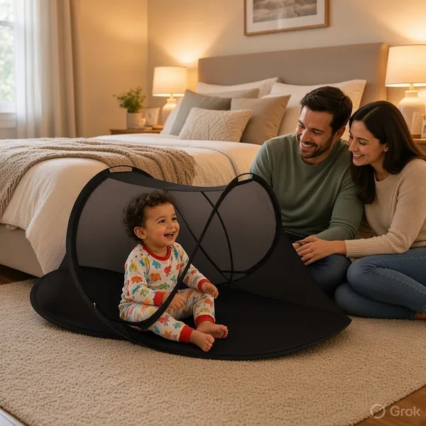 Black_Net_Pop-Up_Playpen_For_Infants