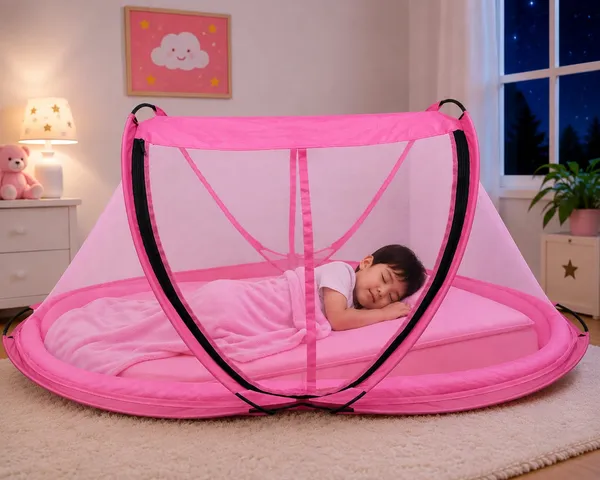 Pink_Net_Pop-Up_Sleeping_Tent_For_Infants
