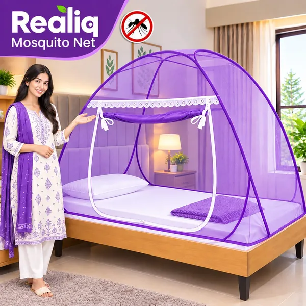 Mesh_Dome_Lace_Detail_Bed_Mosquito_Net_Purple