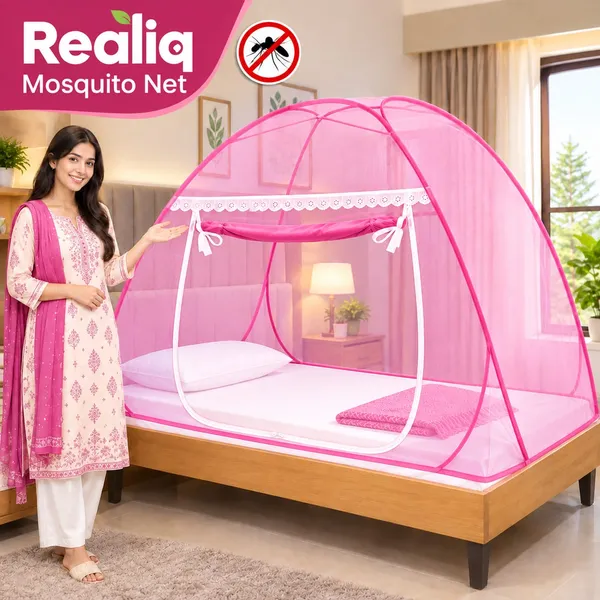 Net_Canopy_Plain_Pink_Bed_Mosquito_Net