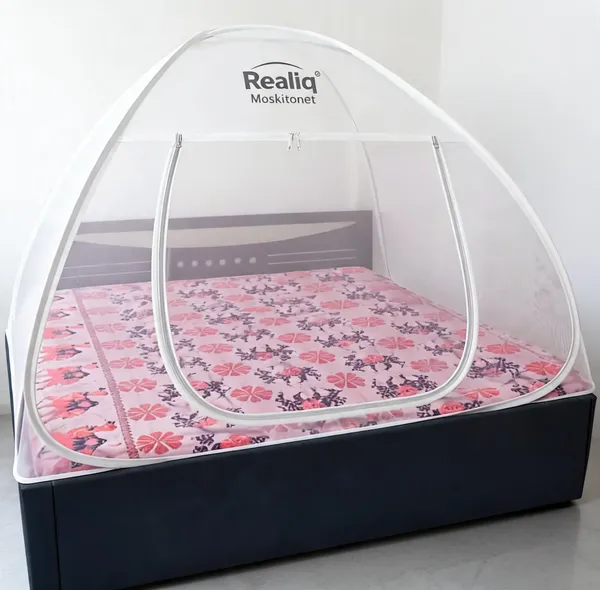Net_Dome_Plain_White_Bed_Mosquito_Net