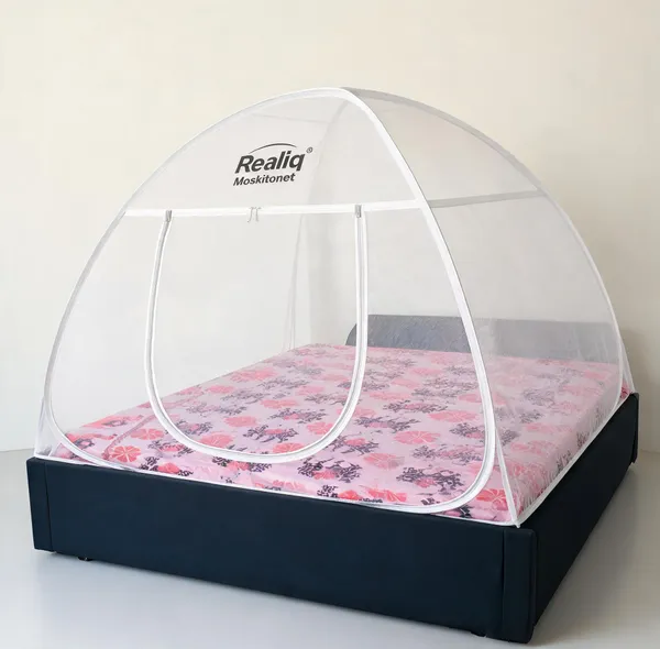 Net_Dome_Plain_White_Bed_Mosquito_Net