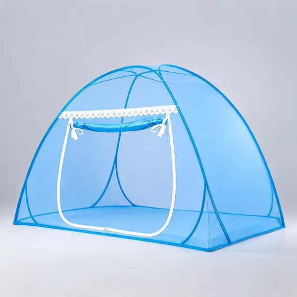 Blue_Mesh_Dome_Double_Bed_Mosquito_Net
