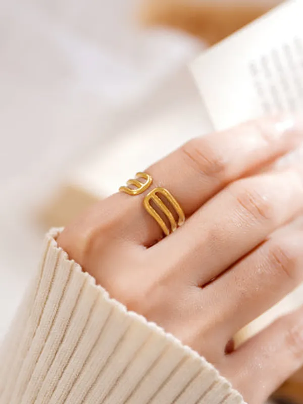 Gold_Tone_Geometric_Open_Band_Adjustable_Ring_For_Women