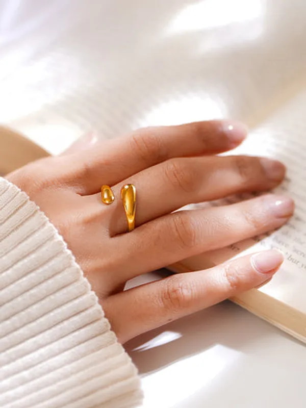 Gold_Tone_Sculptural_Open_Band_Adjustable_Ring_For_Women