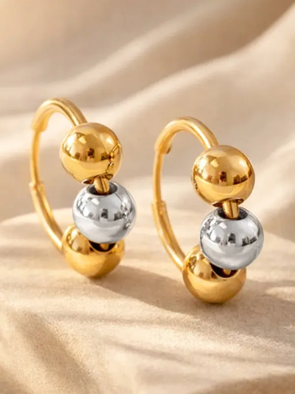 Gold_And_Silver_Dual-Tone_Beaded_Hoop_Earrings_For_Women